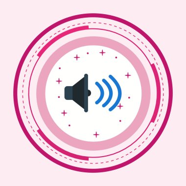 Moda Biçimli Ses Simgesi Ayrı Arka Gruplandırılmış