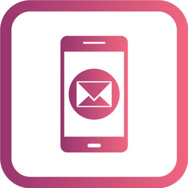 Modern telefon simgesinin vektör illüstrasyonu 