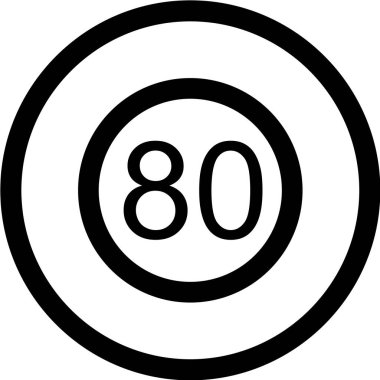 Yol simgesi, vektör illüstrasyonu