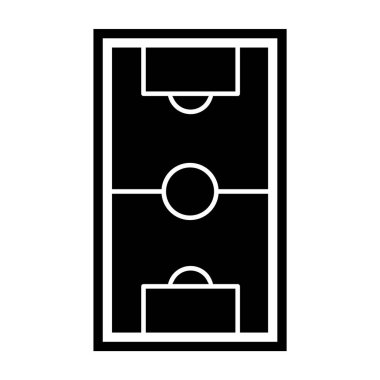Futbol Sahası Simgesi Moda Tarzı İzole Arkaplan