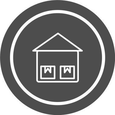 Modern yapı simgesinin vektör illüstrasyonu