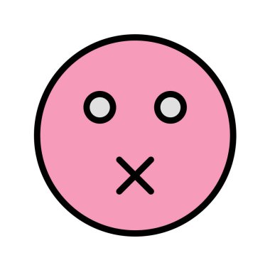 Moda Biçimli Emoji Simgesi İzole Arkaplan 