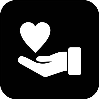 Kalp şekli ikonu. vektör illüstrasyonu