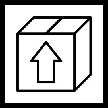 Nakliye ve lojistik simgesinin vektör çizimi