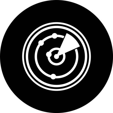 Radar Simgesi Moda Biçiminde İzole Arkaplan