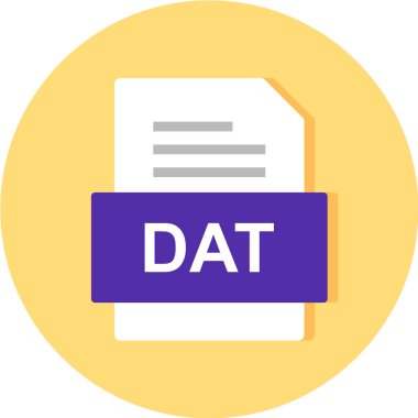 dosya biçimi simgesi, vektör illüstrasyonu