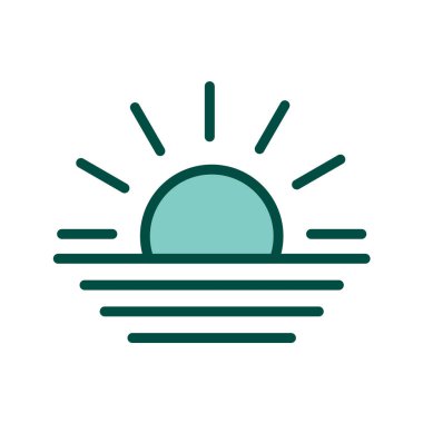 Güneş Simgesi Vektör illüstrasyonu