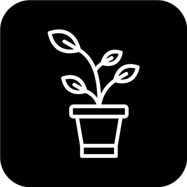 bitki ağ ikonu vektör illüstrasyonu 