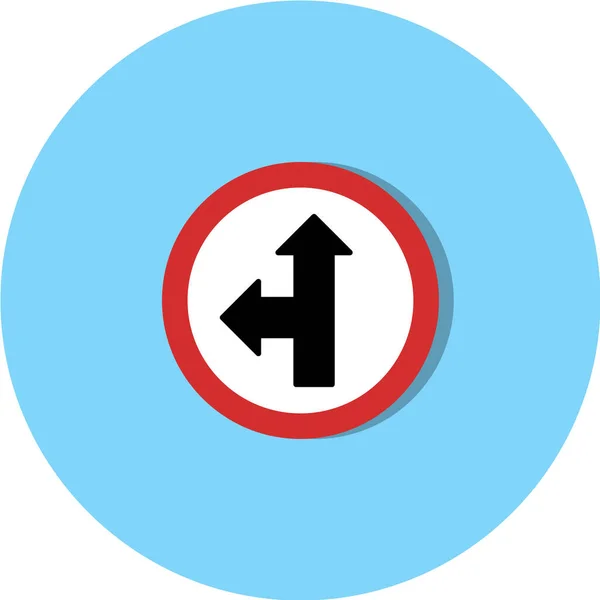 Ikon För Trafikskyltar Vektor Illustration — Stock vektor