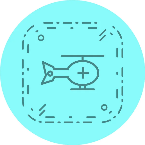 Vektor Illustration Des Modernen Fehlt Symbol Hubschrauber — Stockvektor