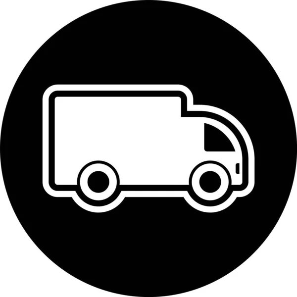 Truck Pictogram Trendy Stijl Geïsoleerde Achtergrond — Stockvector