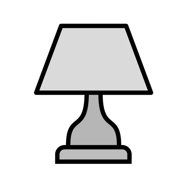 Lamp Icon Trendigen Stil Isolierten Hintergrund — Stockvektor