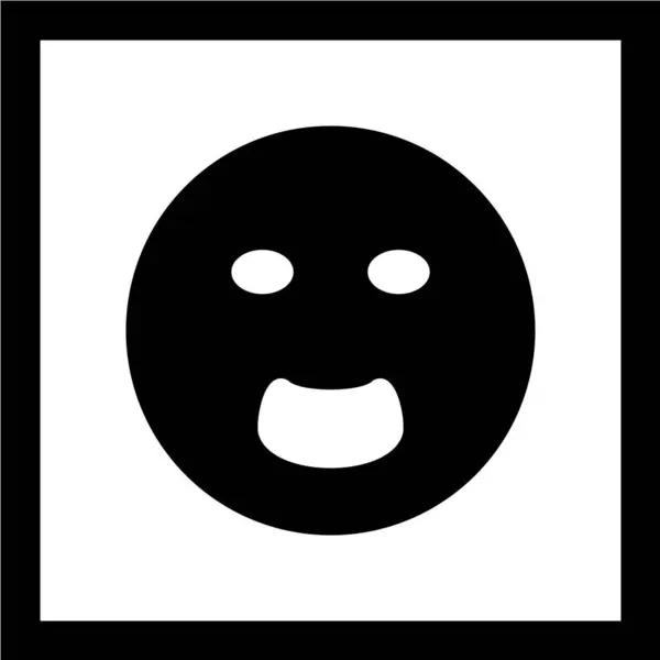 Lächeln Symbol Vektor Illustration — Stockvektor