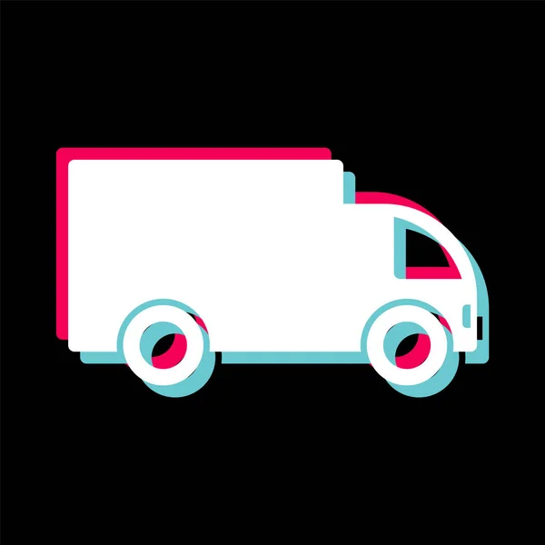 Truck Icon Trendy Style Isolated Background — Stock Vector