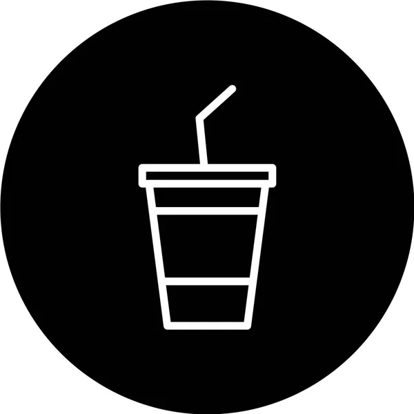 Essen Und Trinken Web Icon Vektor Illustration — Stockvektor