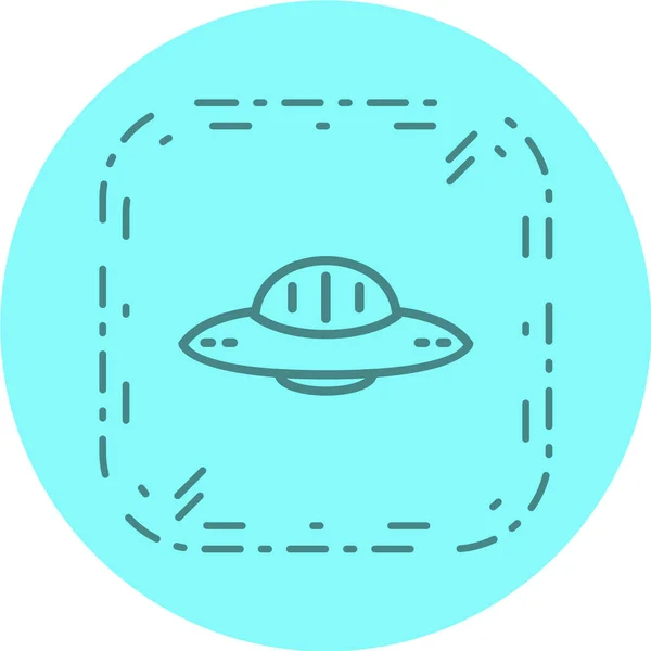 Utrymme Ufo Vektor Ikon — Stock vektor