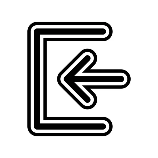 Sign Icon Trendigen Stil Isolierten Hintergrund — Stockvektor
