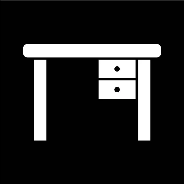 Icône Table Bois Illustration Vectorielle — Image vectorielle