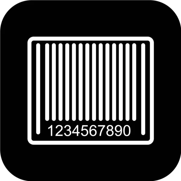 Icono Código Barras Vector Ilustración — Vector de stock