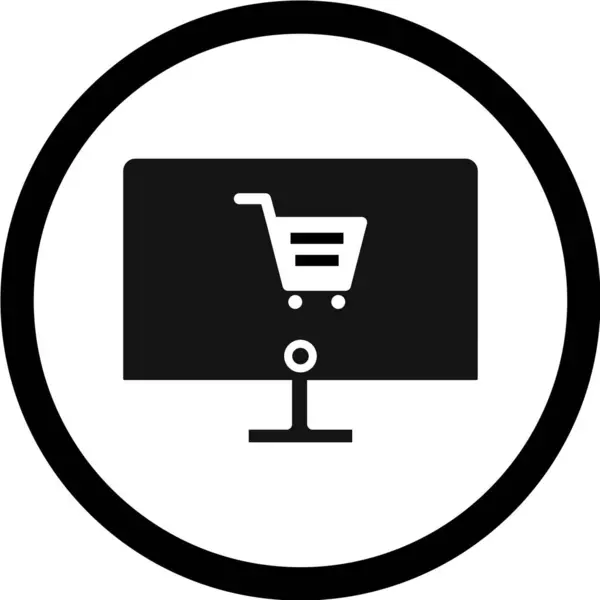 Bevásárlókosár Icon Vector — Stock Vector