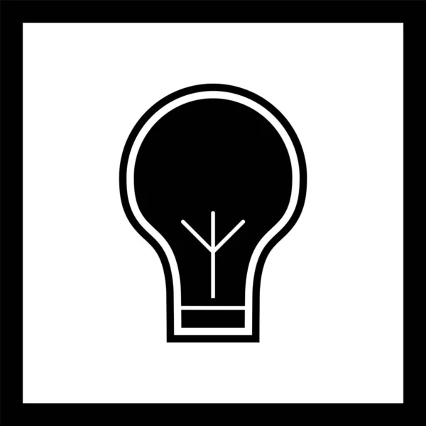 Иконка Лампочки Модном Стиле Изолированный Фон — стоковый вектор