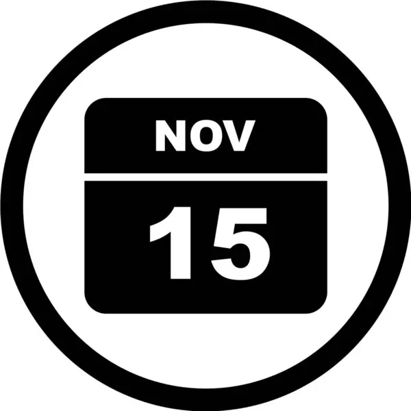 Calendrier Avec Date Novembre — Image vectorielle