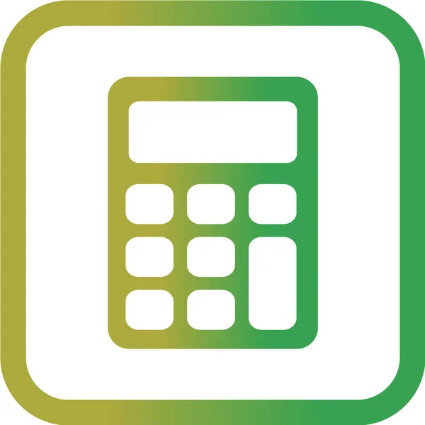 Calculator Icon White Background — Stock Vector