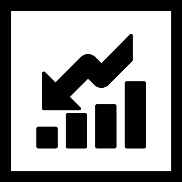 Graph Icon Vector Illustration — Stock Vector