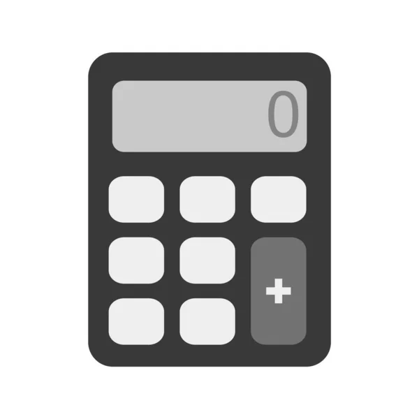 Ícone Calculadora Estilo Moderno Fundo Isolado — Vetor de Stock