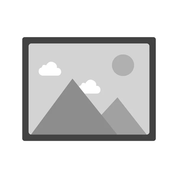 Ikona Obrázku Módním Stylu Izolované Pozadí — Stockový vektor
