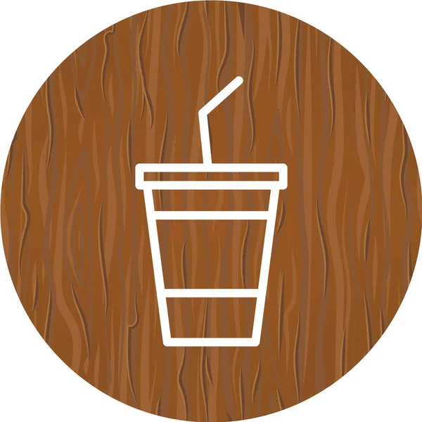 Essen Und Trinken Web Icon Vektor Illustration — Stockvektor