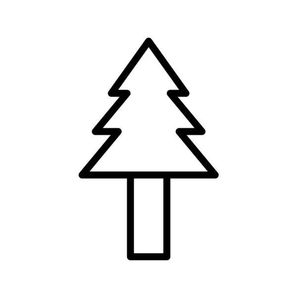 Іконка Дерева Вектор Ізольовано Білому Фоні — стоковий вектор