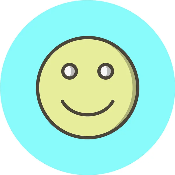 Smile Icon Vector Illustration — Stock Vector