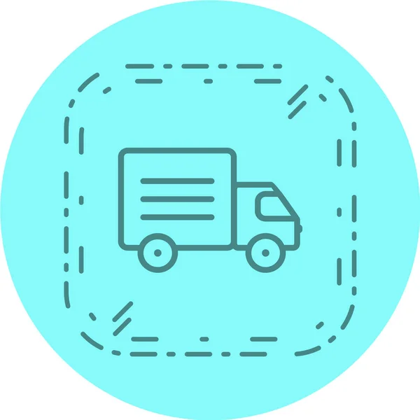 Levering Vrachtwagen Vector Pictogram — Stockvector