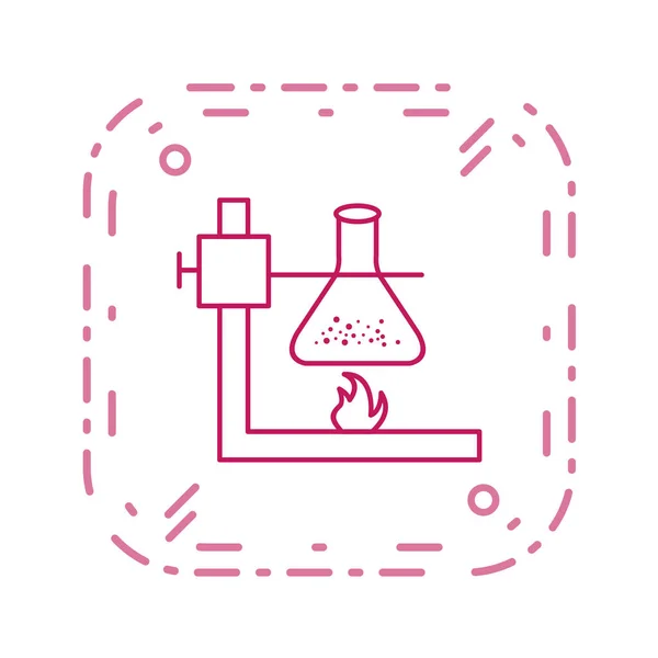 Chemical Laboratory Icon Vector Illustration — Stock Vector