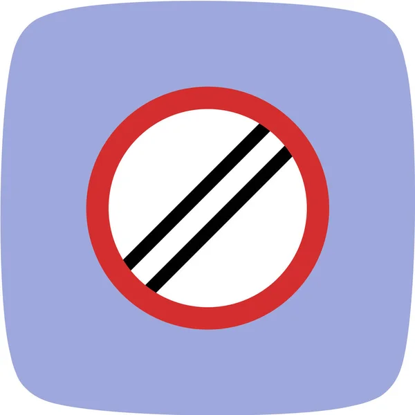 Verkeerstekens Glyph Circle — Stockvector