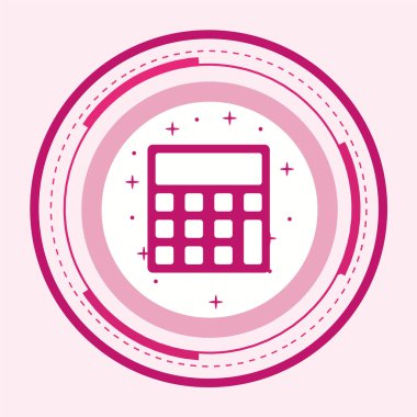 Hesap makinesinin banka vektör simgeleri