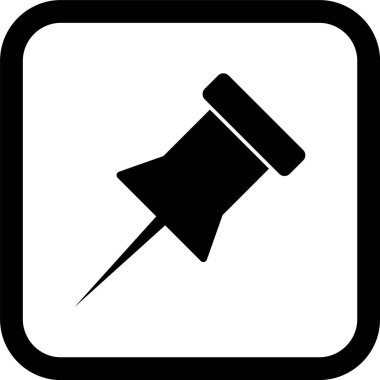 Pin Simgesi Biçimlendirme Tarzı İzole Arkaplan