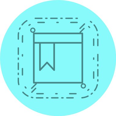 Modern eğitim ikonunun vektör illüstrasyonu