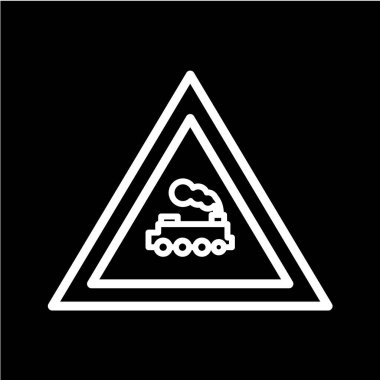 Yol simgesi, vektör illüstrasyonu