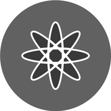 atom simgesi vektör illüstrasyonu