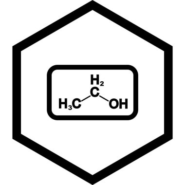 Moda Biçimli Etanol Simgesi İzole Arkaplan      