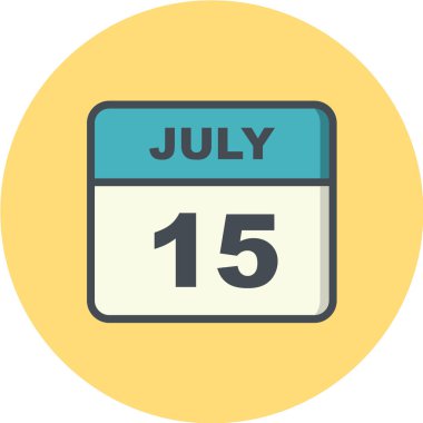 Takvim simgesi tasarımı, vektör illüstrasyonu