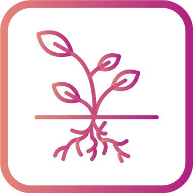 bitki ağ ikonu vektör illüstrasyonu 