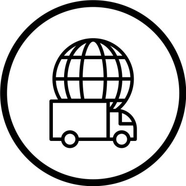 dağıtım hattı vektör simgesi