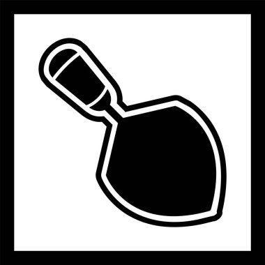 Moda Biçimli Trowel Simgesi İzole Arkaplan