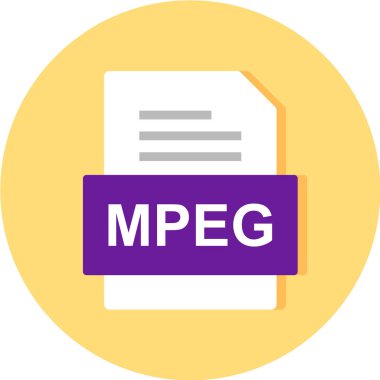 dosya biçimi simgesi, vektör illüstrasyonu