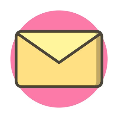 Moda Biçiminde Zarf Simgesi İzole Arkaplan