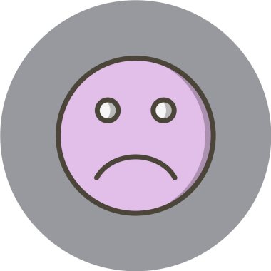 Gülümseme simgesi, vektör illüstrasyonu