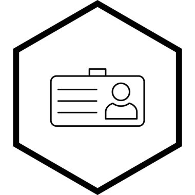  Moda Biçimli Öğrenci Kart Simgesi İzole Arkaplan      